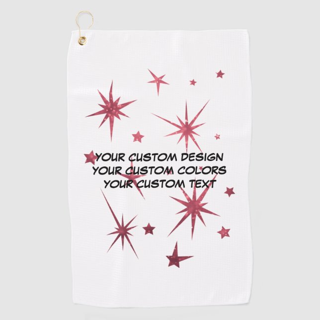 Create Your Own Personalised Golf Towel (Front)