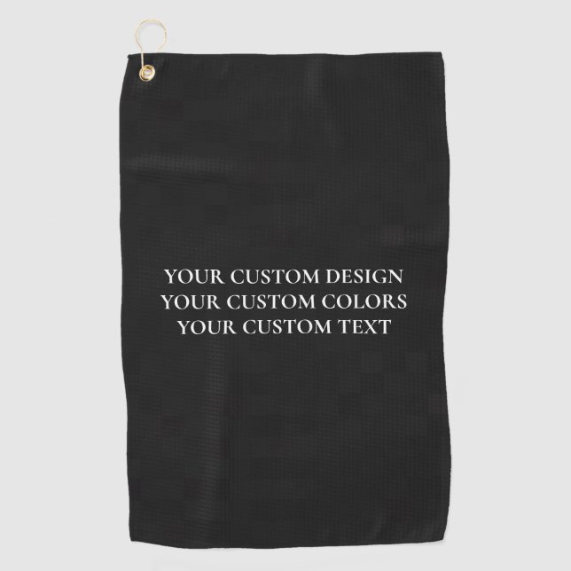 Create Your Own Personalised Golf Towel (Front)