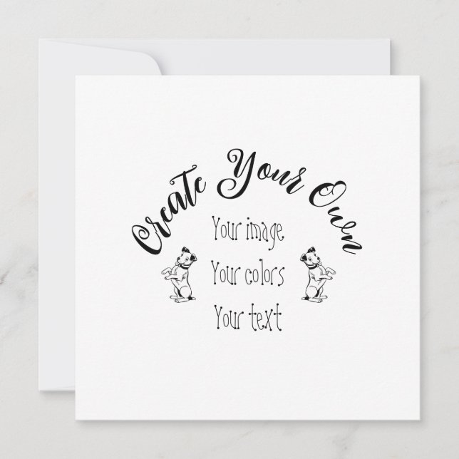 Create Your Own Personalised Invitation (Front)