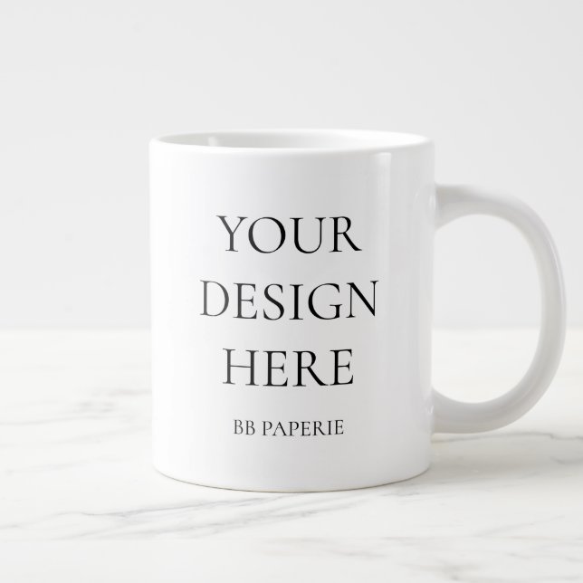 Create Your Own Personalised Large Coffee Mug (Right)