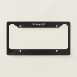 Create Your Own Personalised Licence Plate Frame