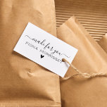 Create Your Own Personalised Made For You Rubber Stamp<br><div class="desc">A stamp for your handmade products or art. Personalise with your name,  written in classic and elegant script letters.</div>