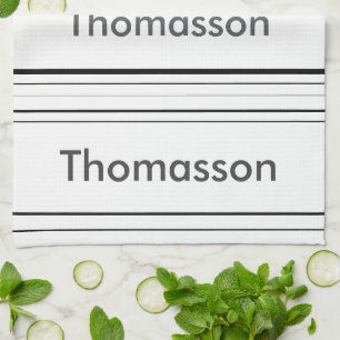Create Your Own Personalised Minimalist Monogram Tea Towel