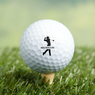 Create Your Own Personalised Modern Monogram Name Golf Balls