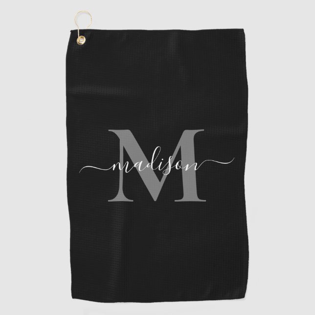 Create Your Own Personalised Monogram  Golf Towel (Front)