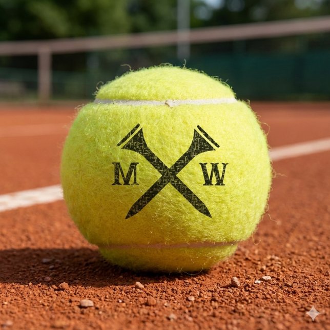 Create Your Own Personalised Monogram  Tennis Balls (Creator Uploaded)