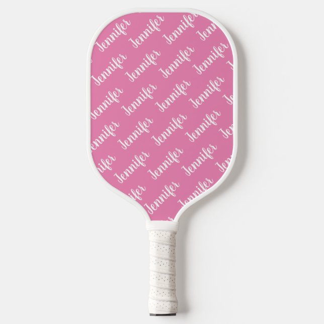Create Your Own Personalised Name Pink Pickleball Paddle (Front)