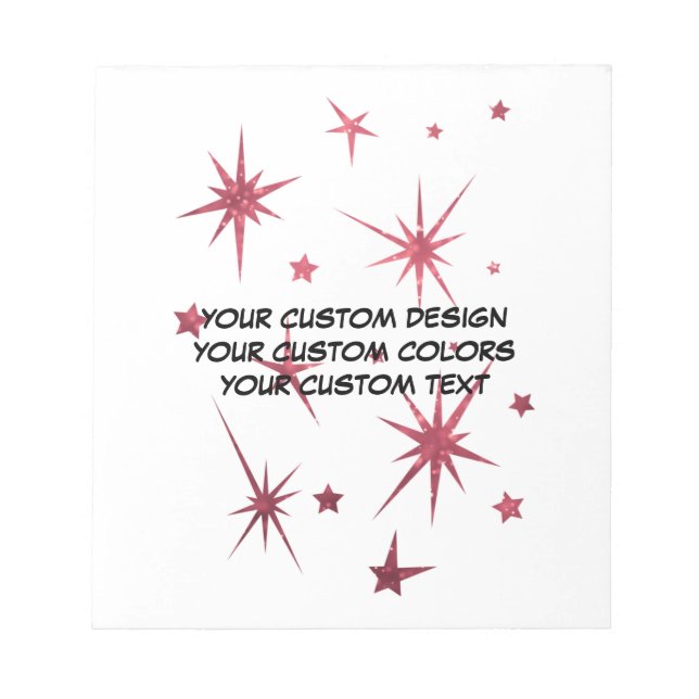 Create Your Own Personalised Notepad (Front)
