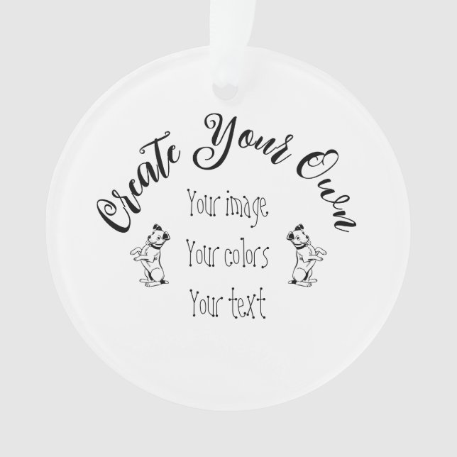 Create Your Own Personalised Ornament (Front)