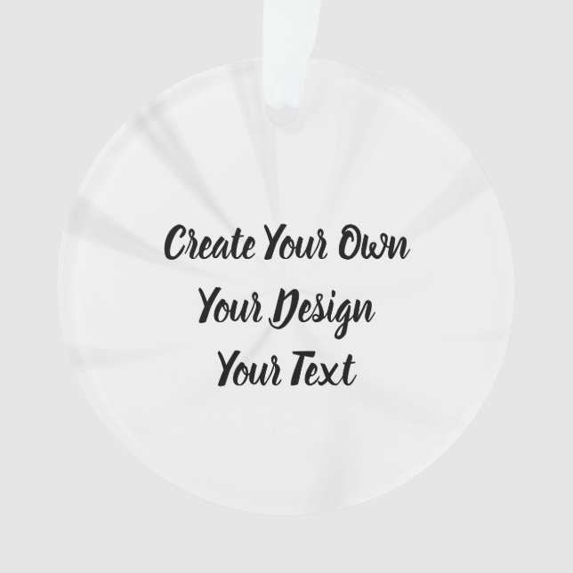 Create Your Own Personalised Ornament (Front)