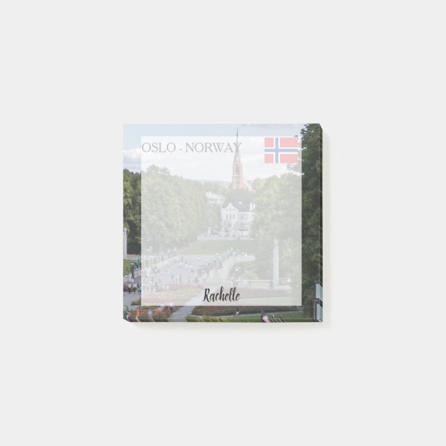 Create your own personalised Oslo custom photo Post-it Notes (Front)