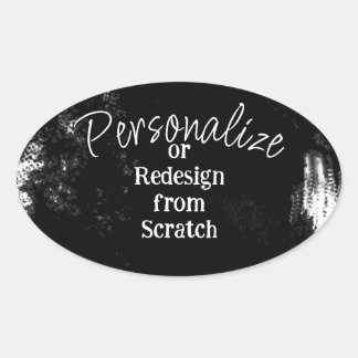 Create Your Own Personalised Oval Sticker