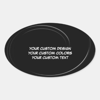 Create Your Own Personalised Oval Sticker