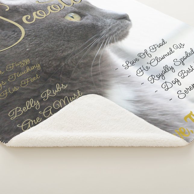 Create Your Own Personalised Pet  Sherpa Blanket (3/4)