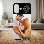 Create Your Own Personalised Photo and Quote iPhone 16 Case<br><div class="desc">Create your own custom quote iPhone case. Features one of your photos and personalised text in minimalist typewriter typography.</div>