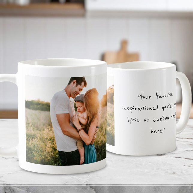 Create Your Own Personalised Photo and Quote Coffee Mug (Creator Uploaded)