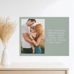 Create Your Own Personalised Photo and Quote Faux Canvas Print<br><div class="desc">Create your own custom quote canvas wall art. Features one of your photos and personalised text in minimalist typewriter typography.</div>