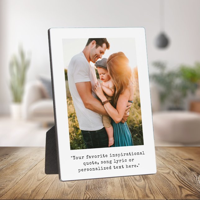 Create Your Own Personalised Photo and Quote Plaque (Creator Uploaded)