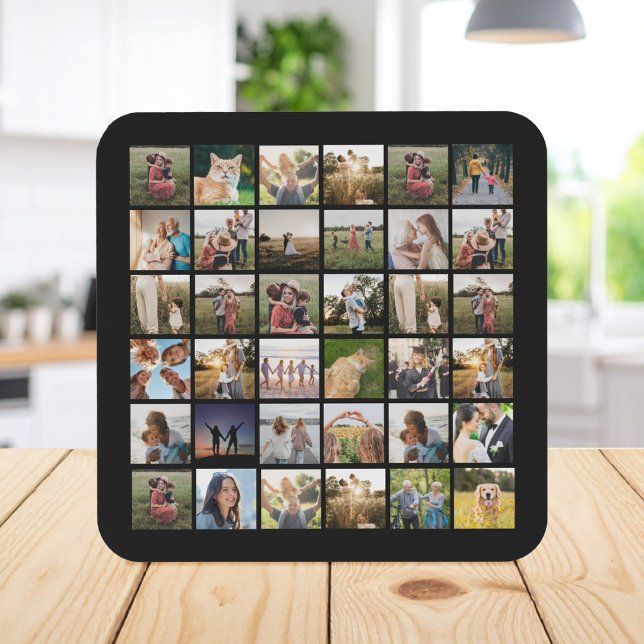 Create Your Own Personalised Photo Collage Coaster (Creator Uploaded)