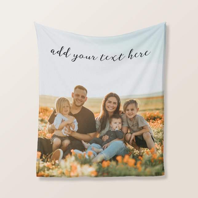 Create Your Own Personalised Photo Fleece Blanket (Creator Uploaded)