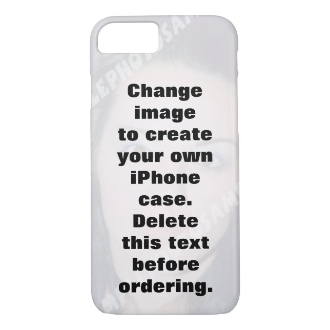 Create your own personalised photo iPhone case (Back)