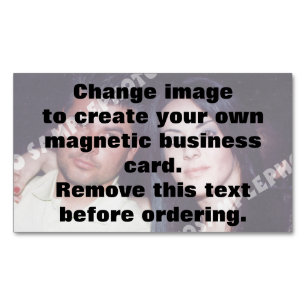 Create your own personalised photo magnetic Magnetic business card