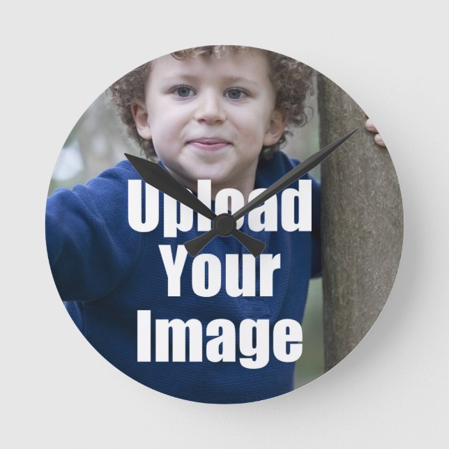 Create Your Own Personalised Photo Mug from Child Round Clock (Front)