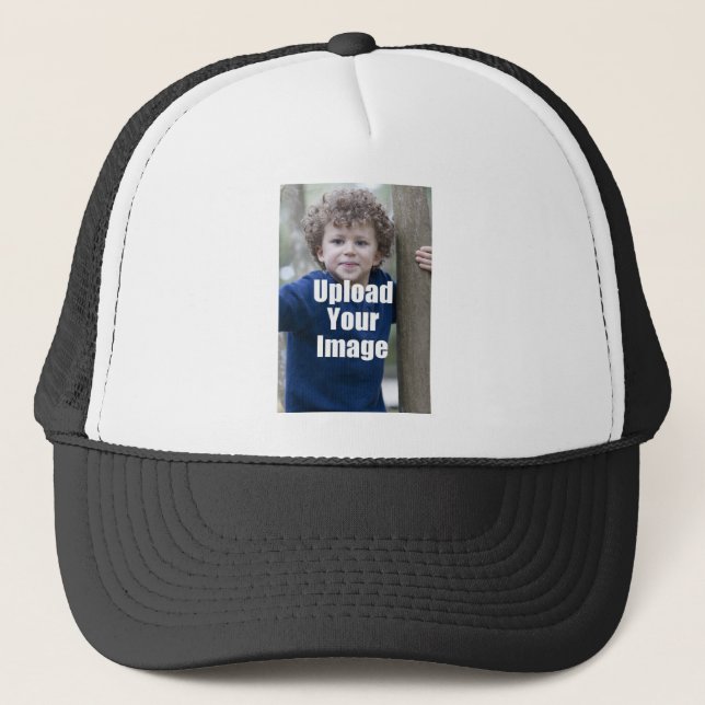 Create Your Own Personalised Photo Mug from Child Trucker Hat (Front)