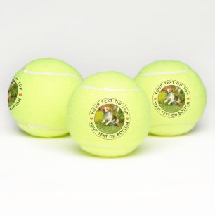 Create Your Own Personalised Photo Simple Text Tennis Balls