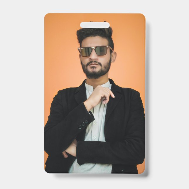 Create your own Personalised Picture Custom Photo ID Badge (Front)