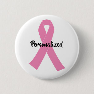 Create Your Own Personalised Pink Awareness 6 Cm Round Badge