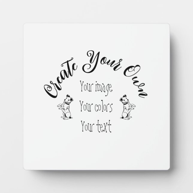 Create Your Own Personalised Plaque (Front)