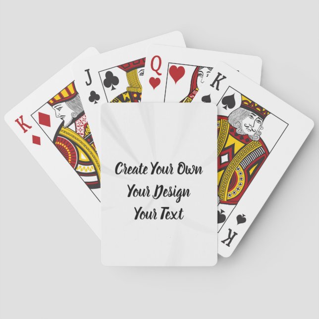 Create Your Own Personalised Playing Cards (Back)