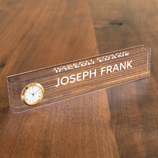 Create Your Own Personalised Rustic Wood Photo Nameplate