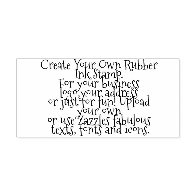 Create Your Own Personalised  Self-inking Stamp (Design)