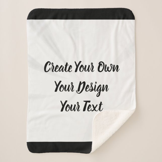 Create Your Own Personalised Sherpa Blanket (Front)