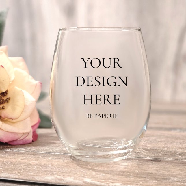 Create Your Own Personalised Stemless Wine Glass (Creator Uploaded)