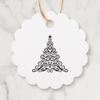 Create Your Own Personalised Stylised Xmas Tree Favour Tags