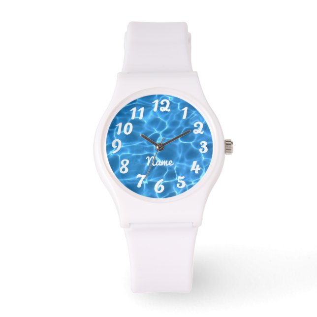 Create Your Own Personalised Swimming Pool Photo Watch (Front)