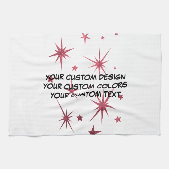 Create Your Own Personalised Tea Towel (Horizontal)