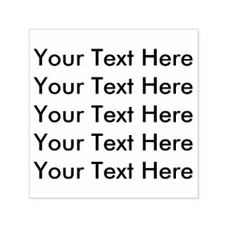 Create Your Own Personalised Text here Self-inking Stamp