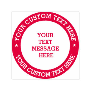 Create Your Own Personalised Text Message Self-inking Stamp