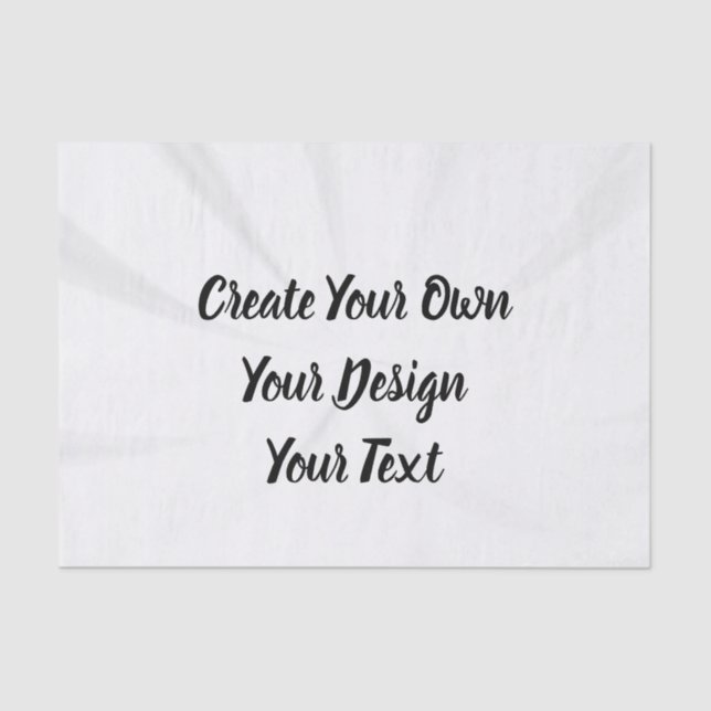 Create Your Own Personalised Tissue Paper (Front)