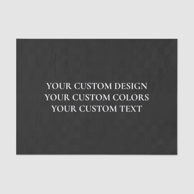 Create Your Own Personalised Tissue Paper (Front)