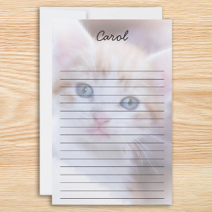 Create Your Own Personalised Two Photo Lined Stationery
