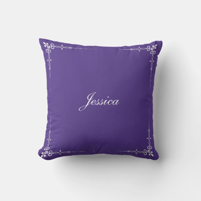 Create Your Own Personalised Typography Name  Cushion (Front)