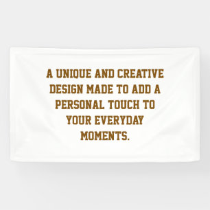 Create Your Own Personalised Vinyl Banner
