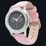 Create Your Own Personalised Watch<br><div class="desc">Customise this product by adding your own images and text and choosing your favourite fonts and colours. Visit Aviary Art on Zazzle to view our entire collection of easy to personalise,  high quality products!</div>