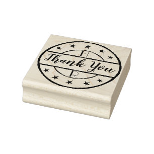 Create Your Own Personalised Wedding Thank You Rubber Stamp