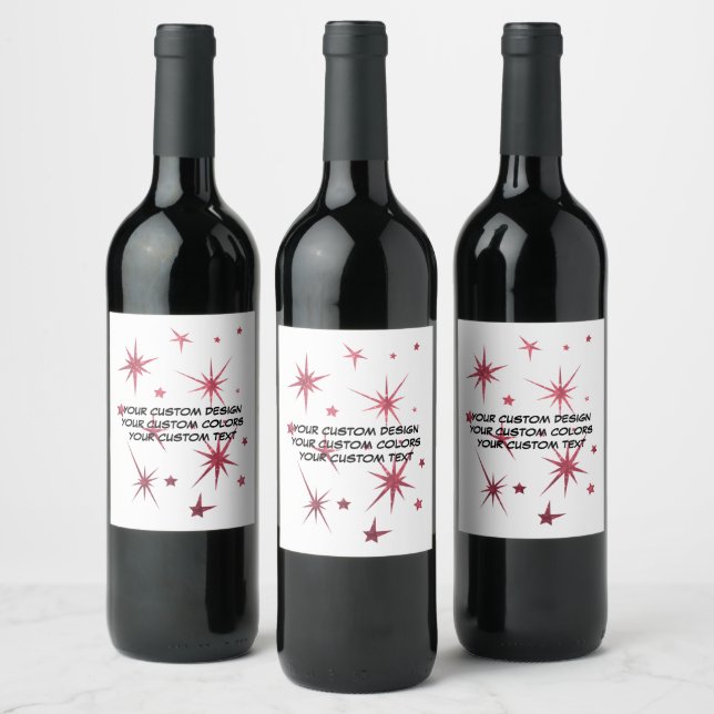 Create Your Own Personalised Wine Label (Bottles)